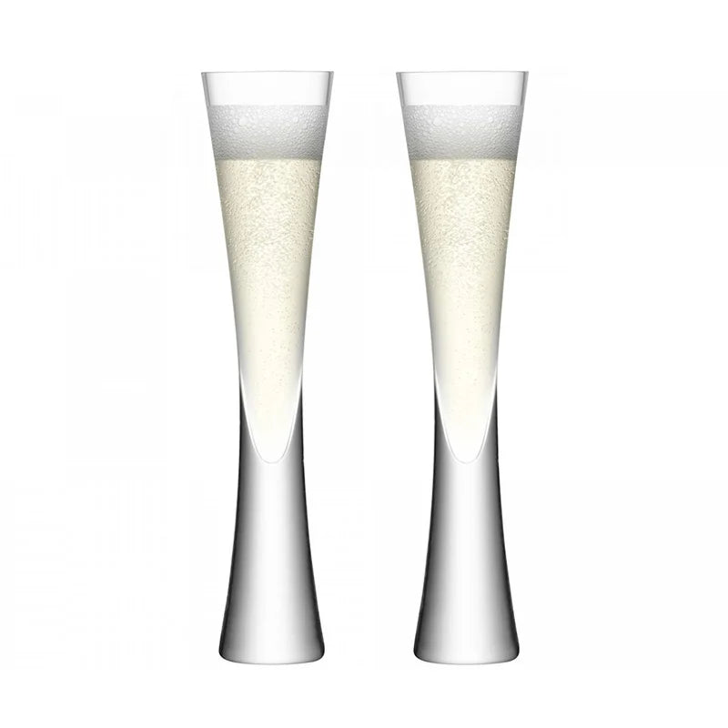 Verre à champagne de luxe élégant