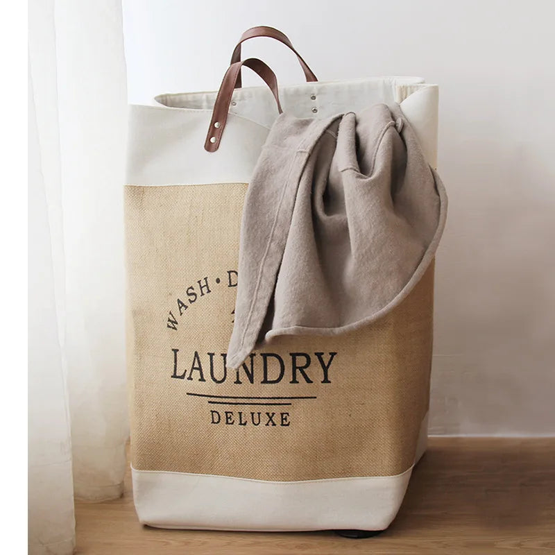 Foldable Deluxe Laundry Basket