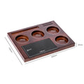 Espresso Tamper Station aus Holz – 51–58mm