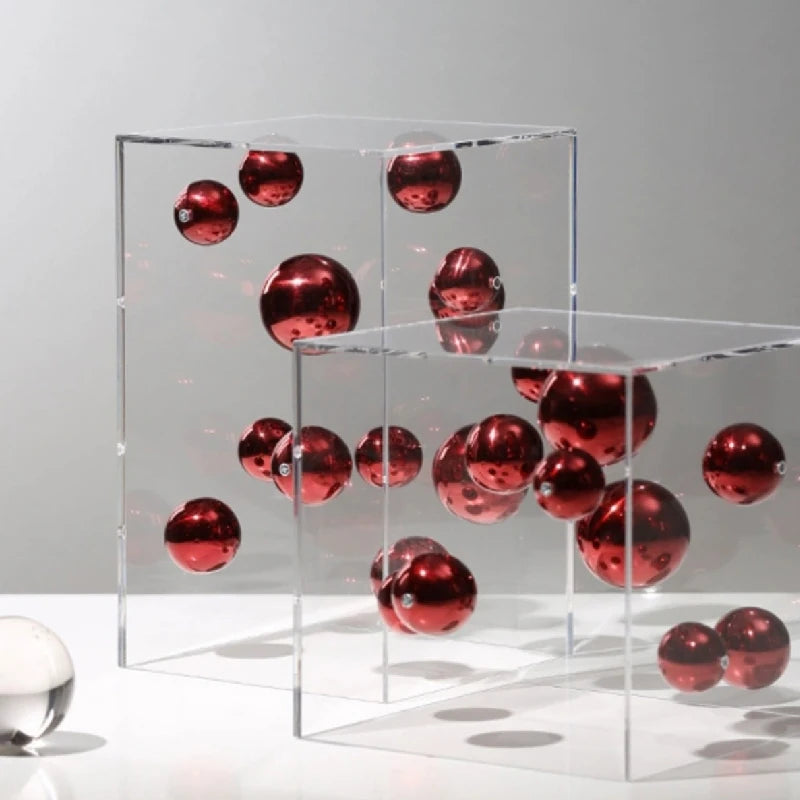 Acrylic decorative cube Orbis