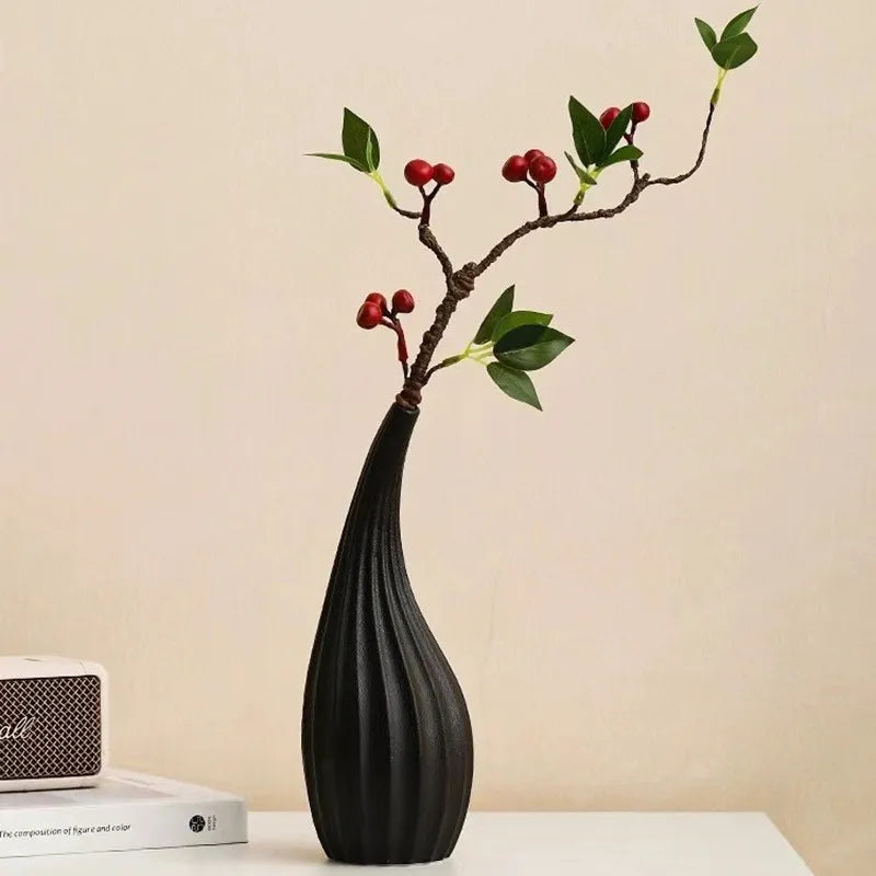Vase en céramique abstraite double