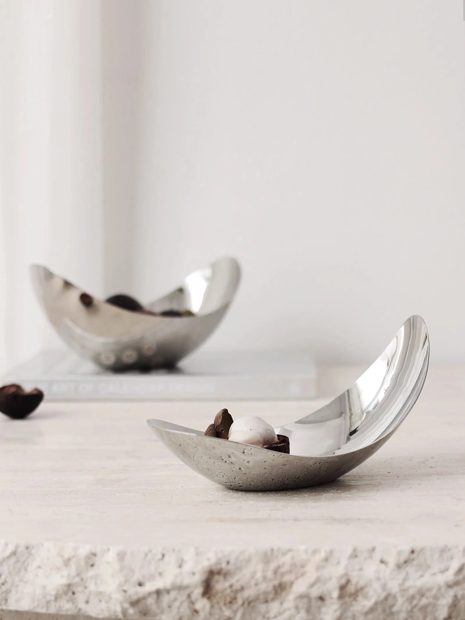 Design-Schale aus Edelstahl Soli