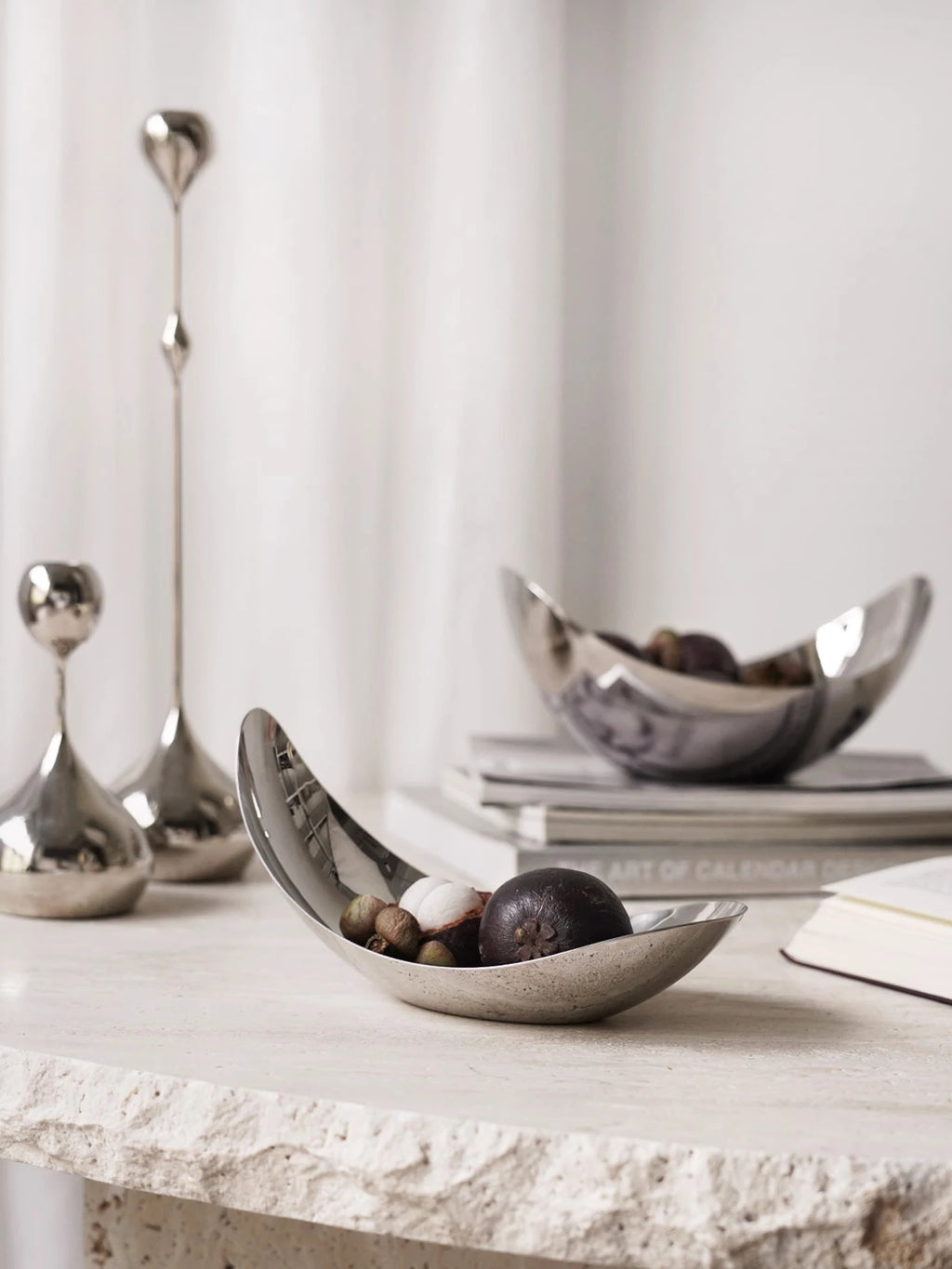 Design-Schale aus Edelstahl Soli