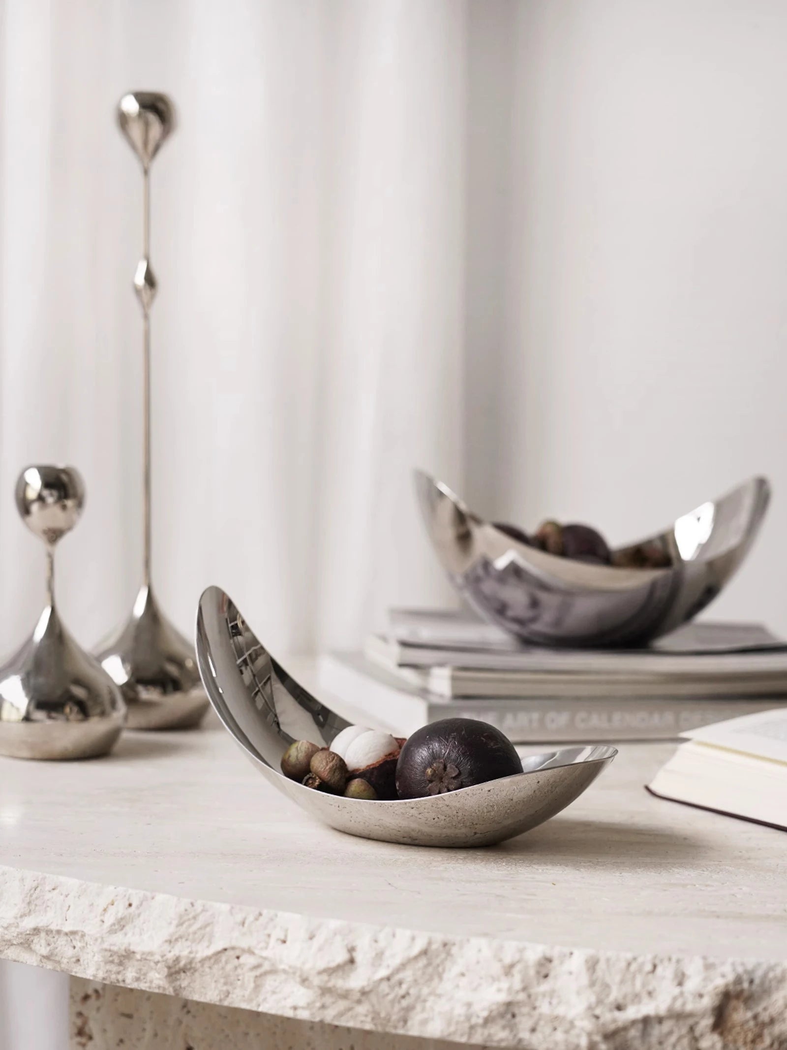 Design-Schale aus Edelstahl Soli