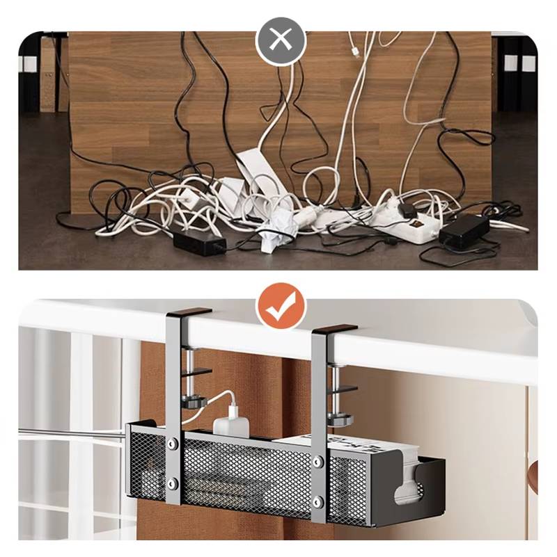 Gestion de câbles sous évier sans perçage Linea