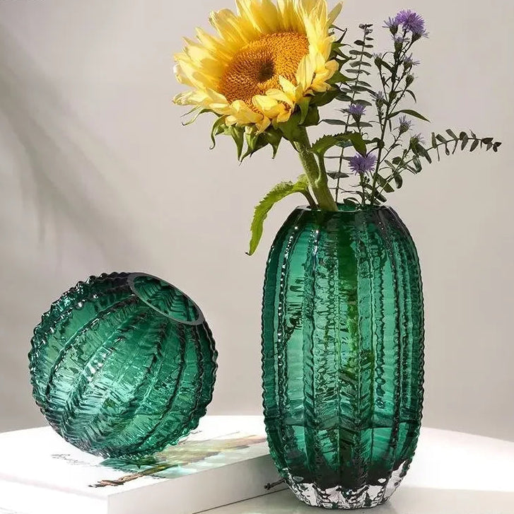 Glass vases Cactus – 2-piece
