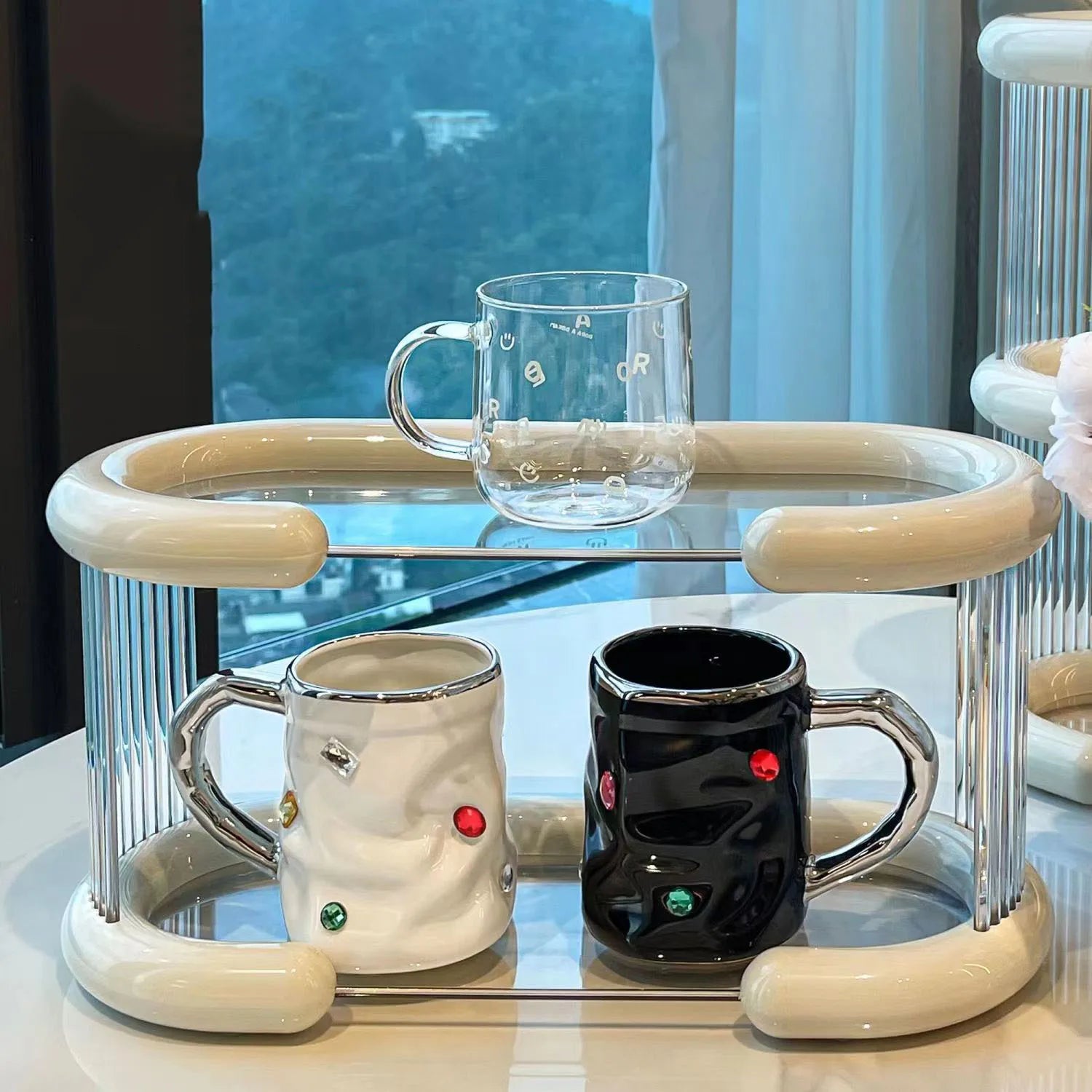Cosmetic organizer in Nordic style