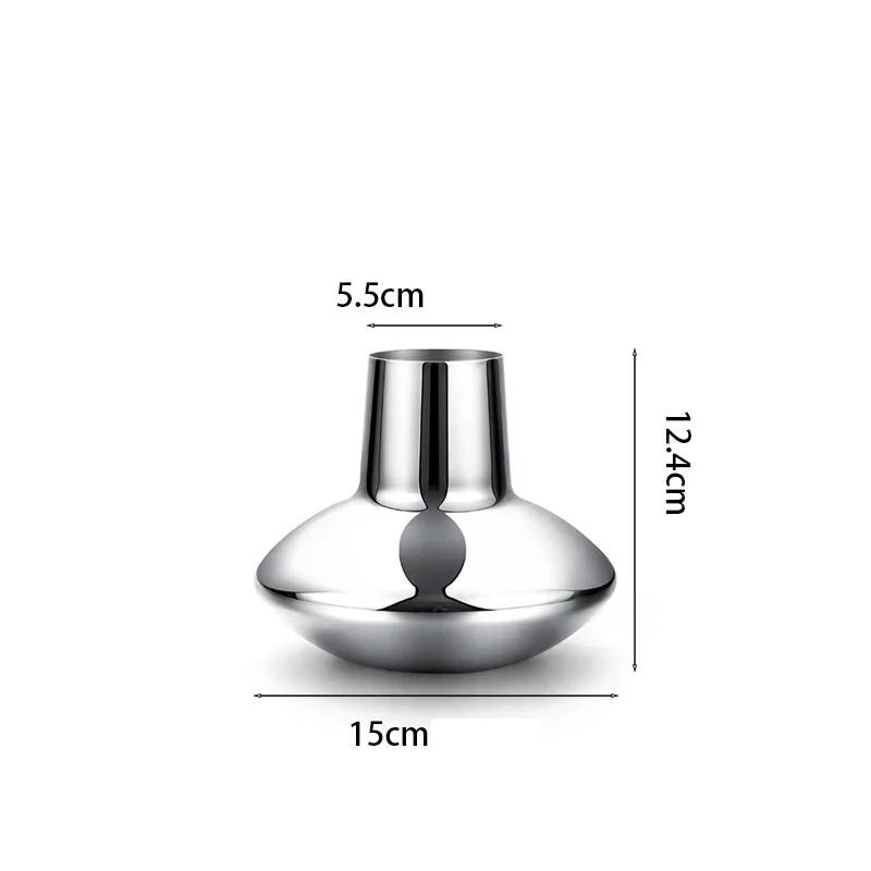 Vase made of stainless steel Elara