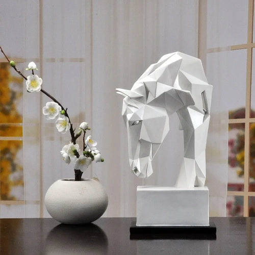 Dekorative Skulptur Geometrisches Pferd