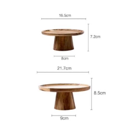 Wood Serving Platters Duo NaturDesign