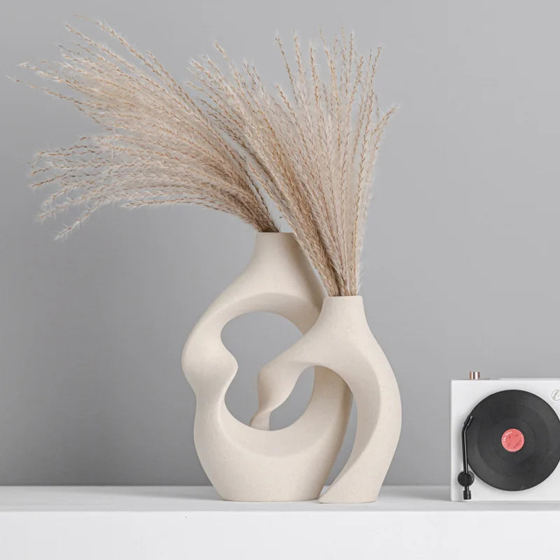 Double Nordic Ceramic Vase