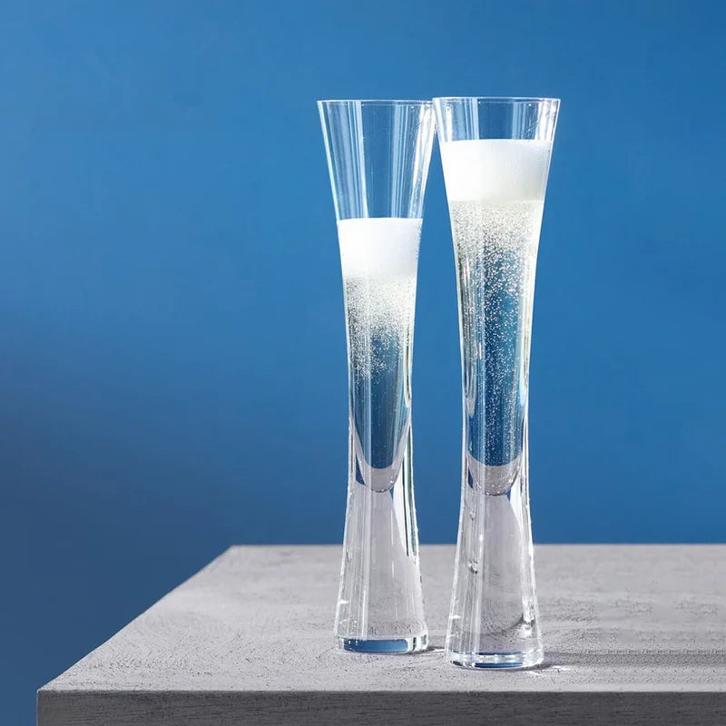 Verre à champagne de luxe élégant