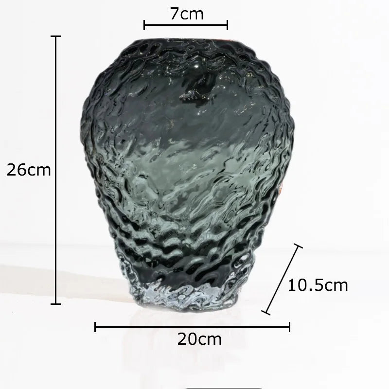 Glass vase Solara