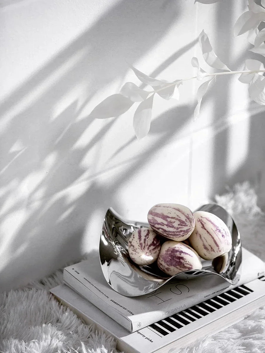 Ciotola decorativa in acciaio inox Nairen