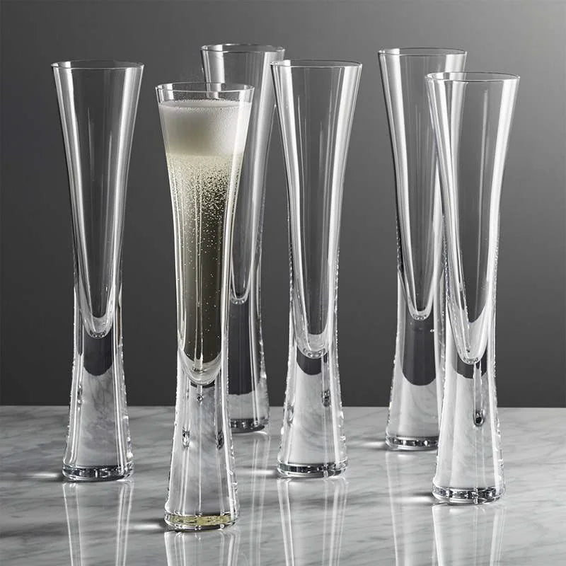Verre à champagne de luxe élégant