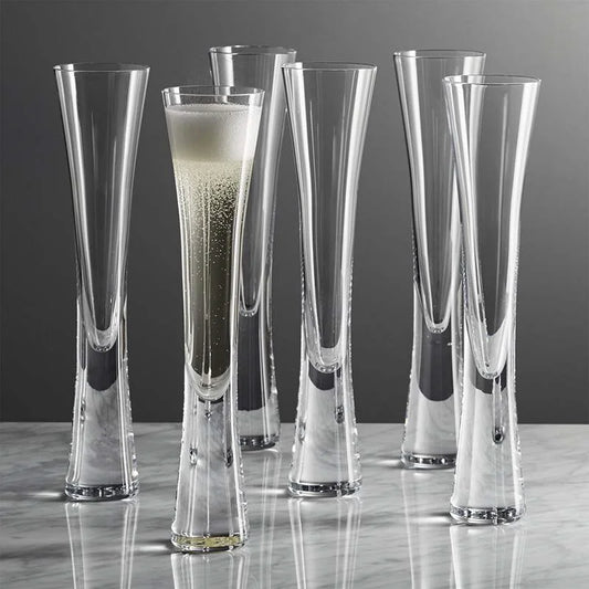 Verre à champagne de luxe élégant