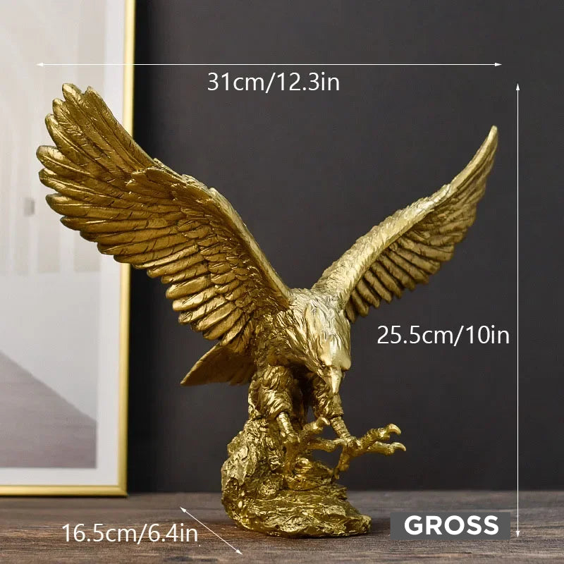 Scultura Aquila Dorata