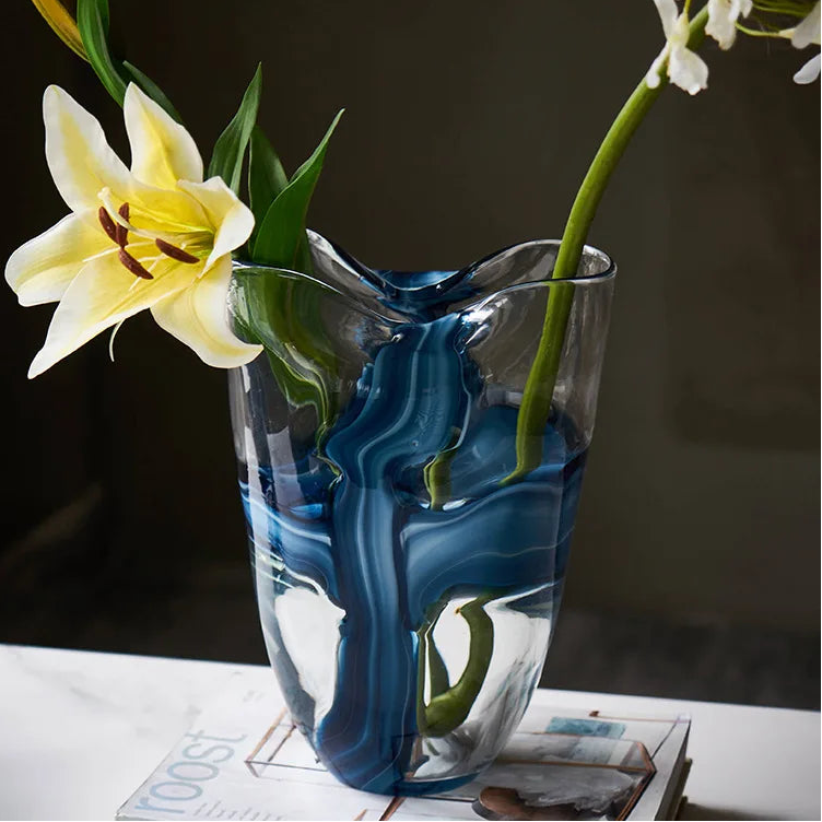 Glasvase Modern Ozean