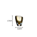 Glass Vase Decorative Amber Linea