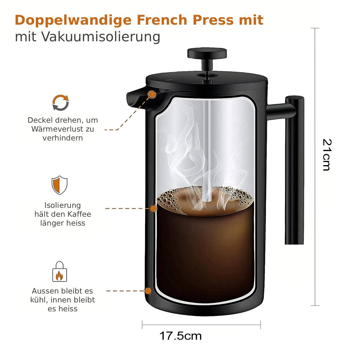 French Press ThermoSteel