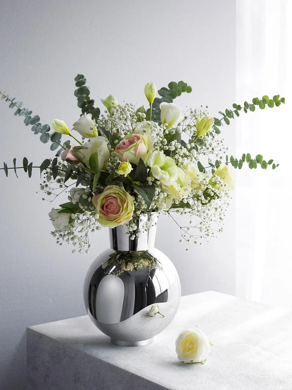 Vase design en acier inoxydable Lunea