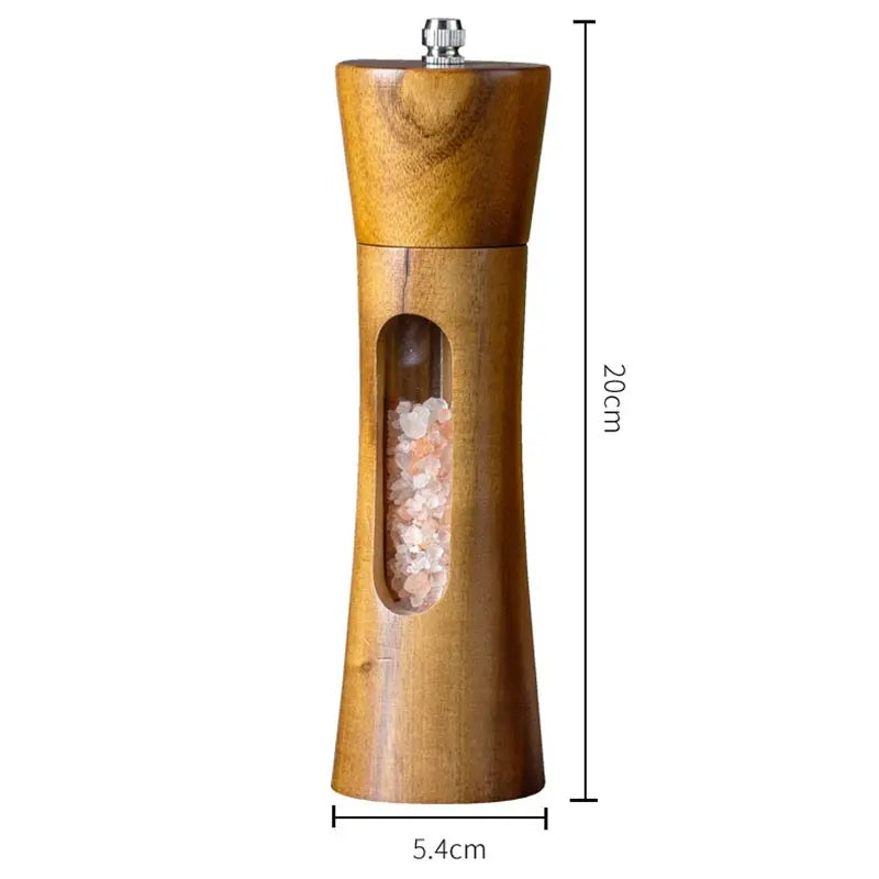 Salt and pepper mill set made of acacia wood – complete set