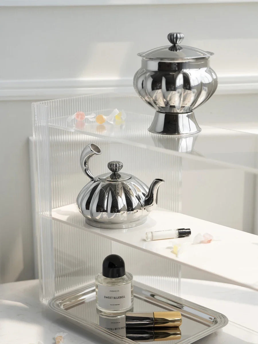 Edelstahl Teeset Lareen - Teekanne & Zuckerdose