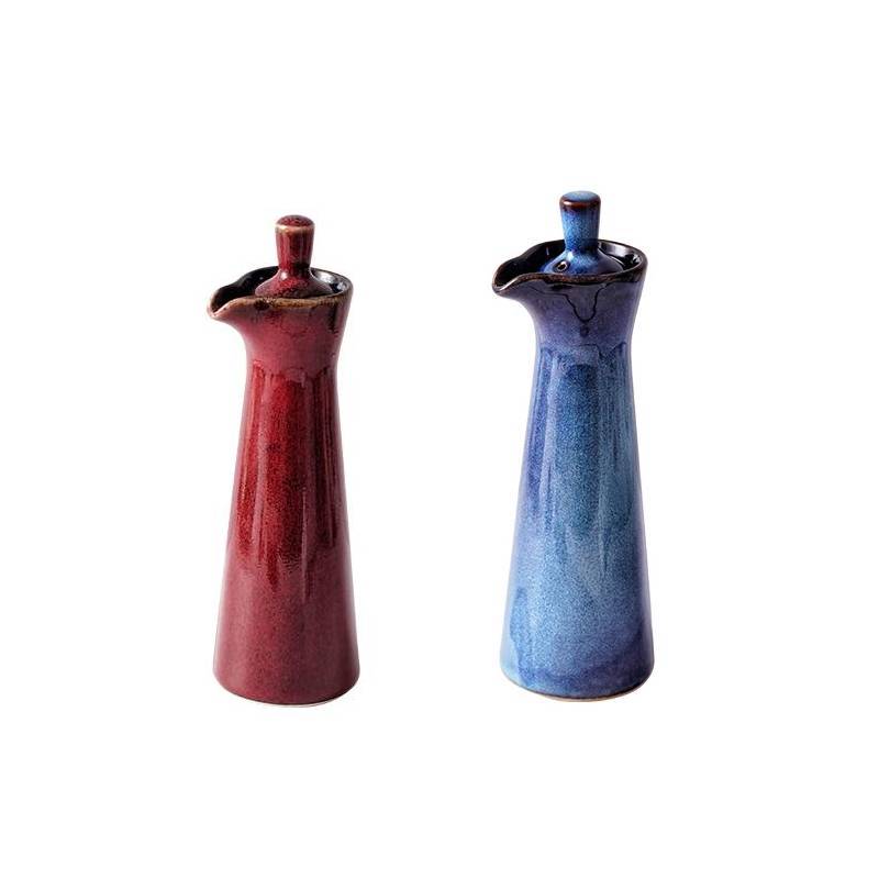 Ceramic spice jars for oil & sauces – 2-piece