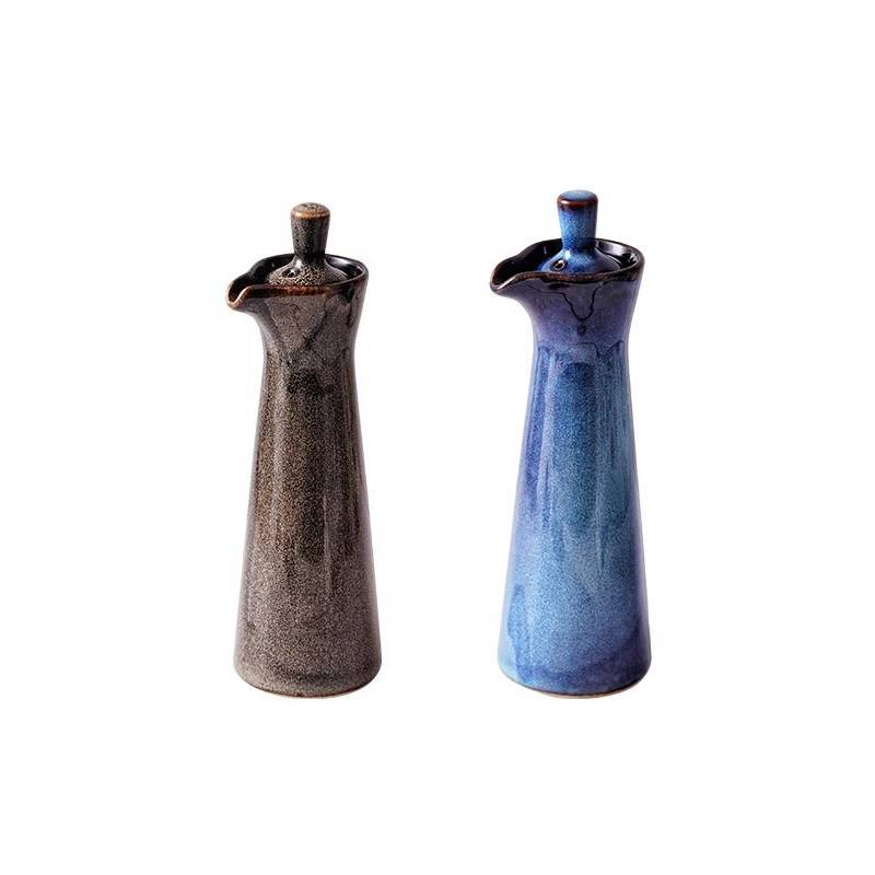 Ceramic spice jars for oil & sauces – 2-piece