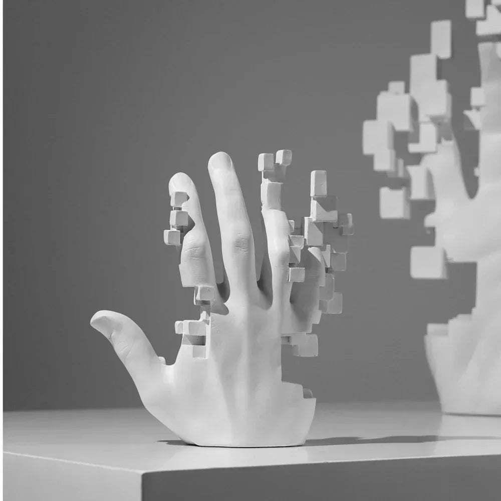 Scultura moderna a mosaico fatta a mano