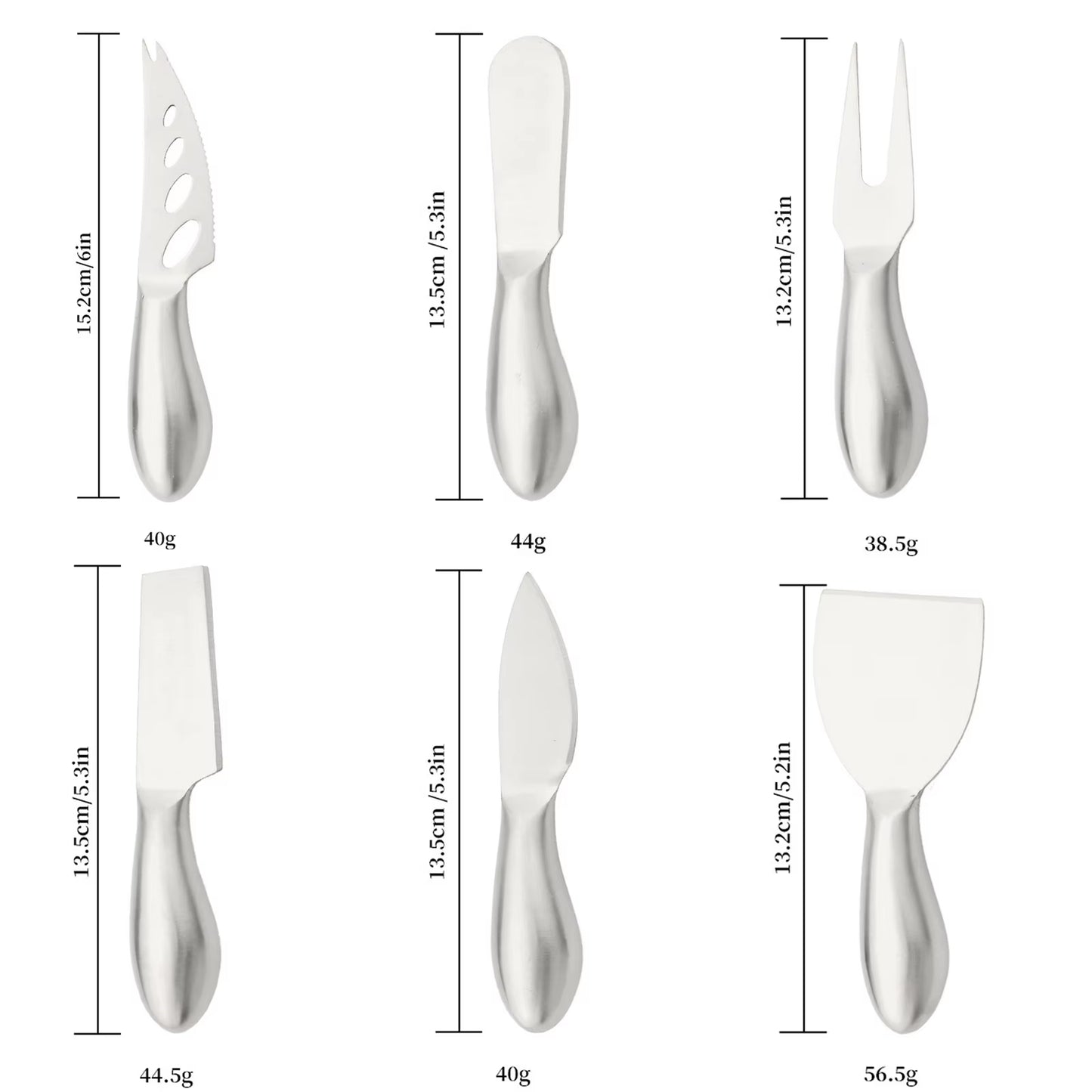 Set di coltelli per formaggio - 6 pezzi
