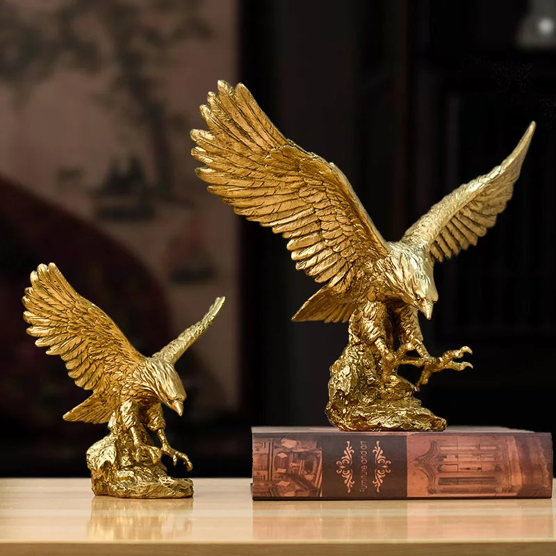 Scultura Aquila Dorata