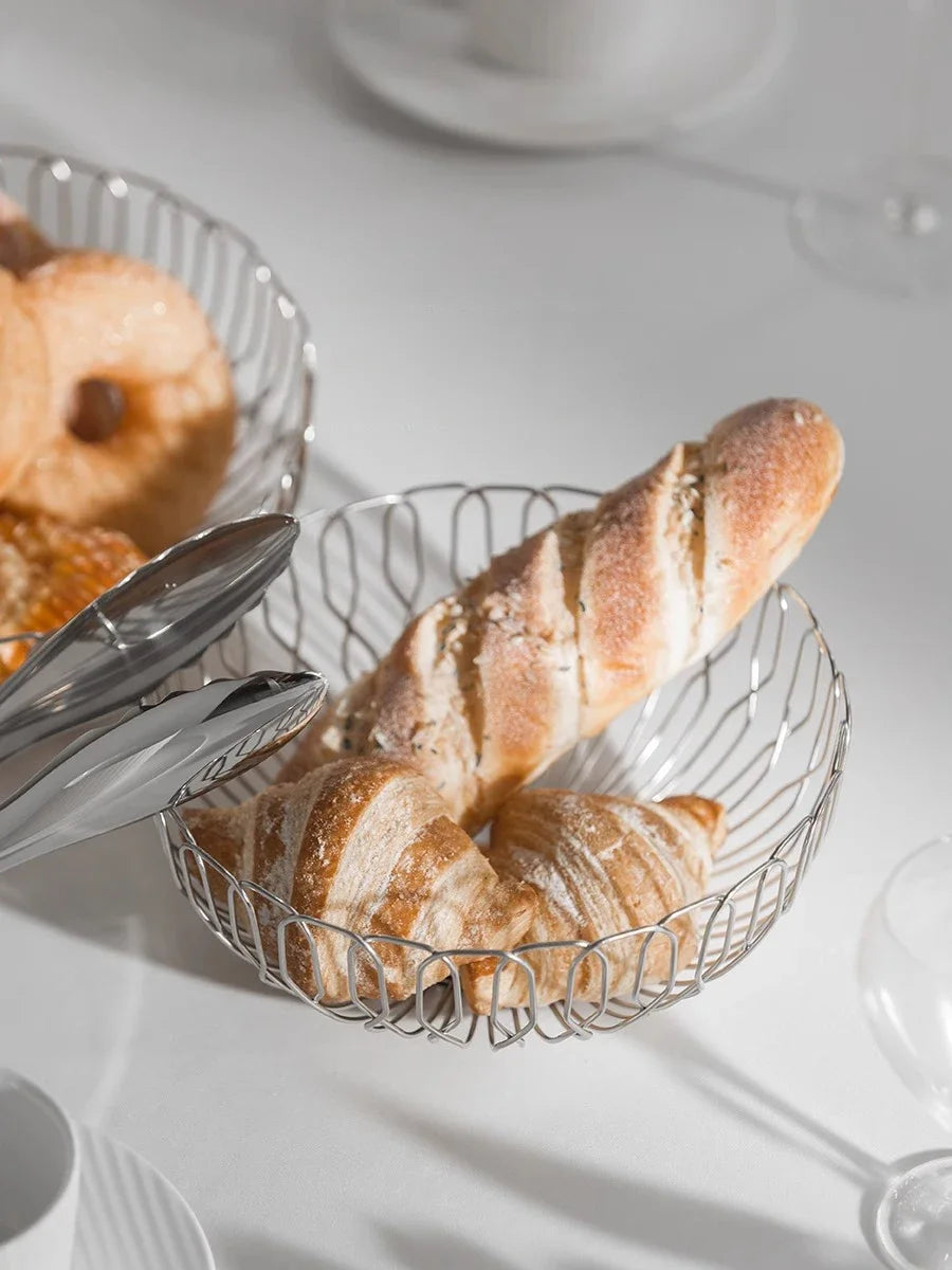 Design fruit bowl made of stainless steel Velia
