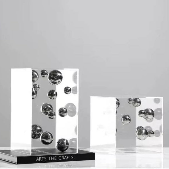 Acrylic decorative cube Orbis