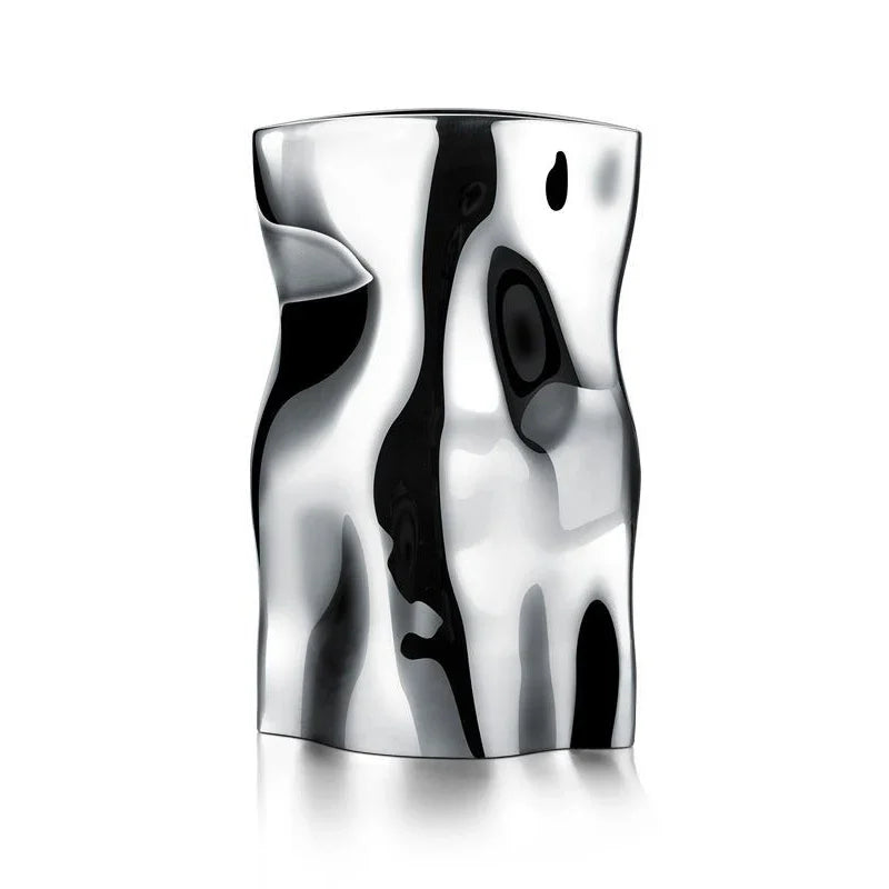 Vase aus Edelstahl Zayra