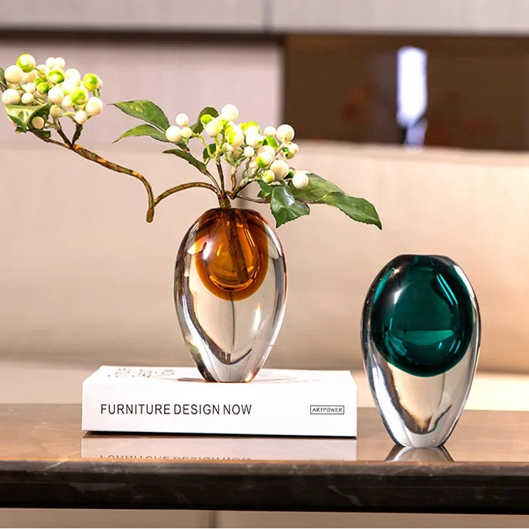 Glass Vase Modern Vela