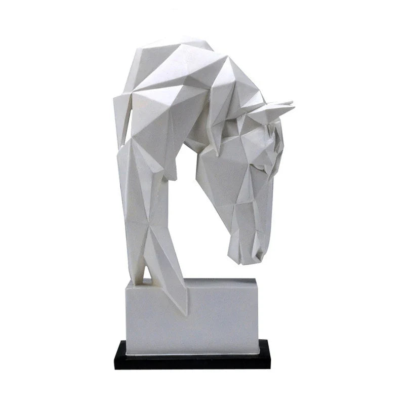 Decorative Sculpture Geometric Horse