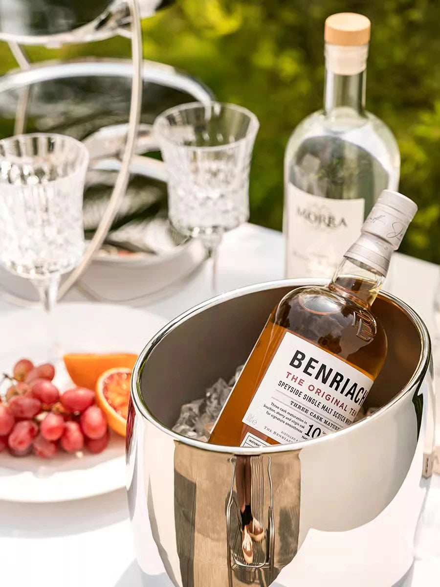 Edelstahl Eiskübel Riven