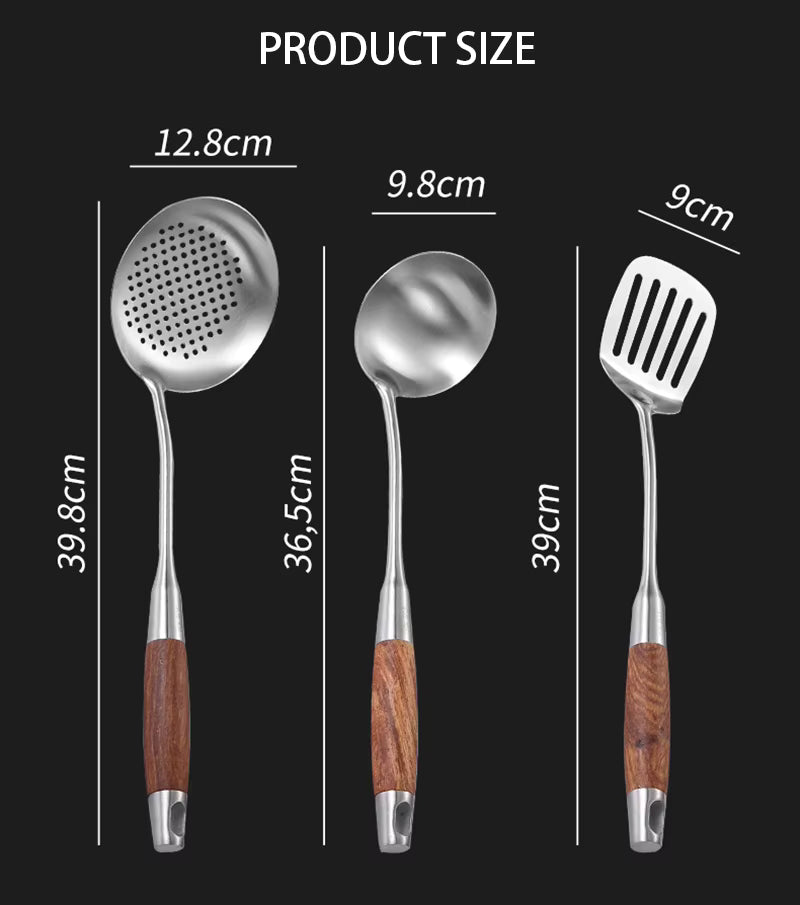 Set di utensili da cucina con supporto EleganzChef – 7 pezzi