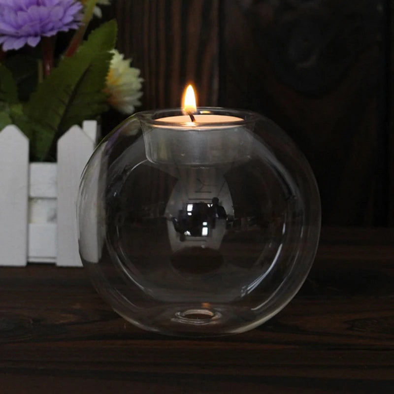 Teelichthalter rund Hollow Glow