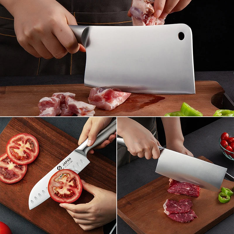 Japanisches Messer-Set KüchenPro – 6-teilig + Acrylständer GRATIS