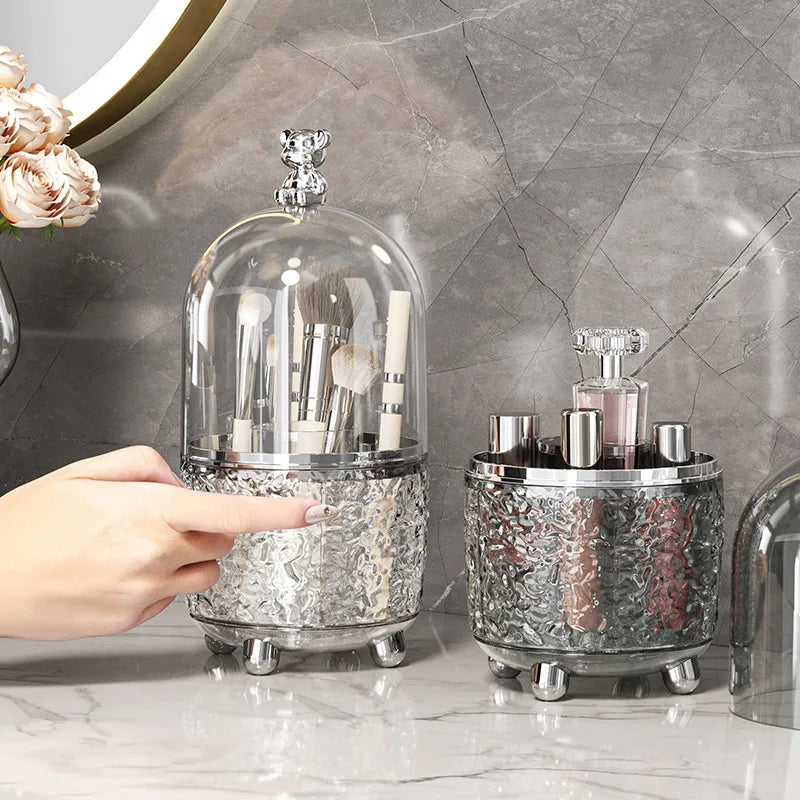 Brush and Make-up Organizer 360° Silver