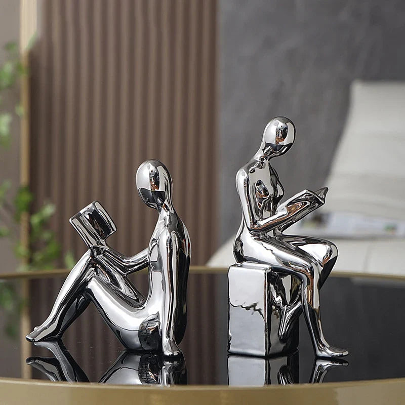 Reading sculptures for decoration
