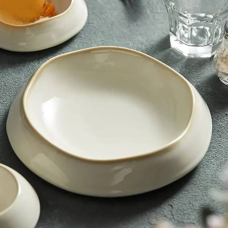 Tiefen Teller im organischen Design – 2-teilig