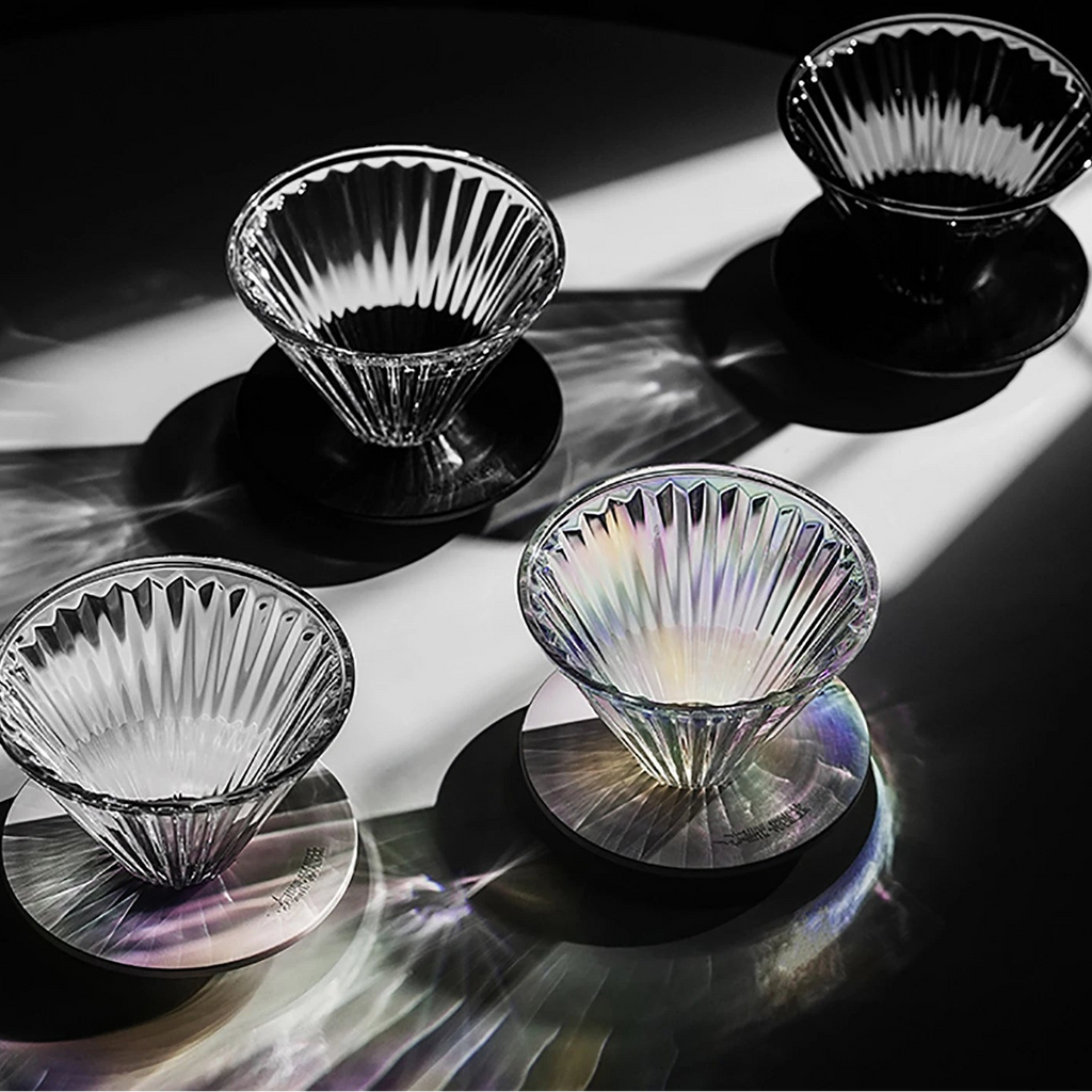 Glas Pour Over Kaffeefilter mit 40 Filterpapieren