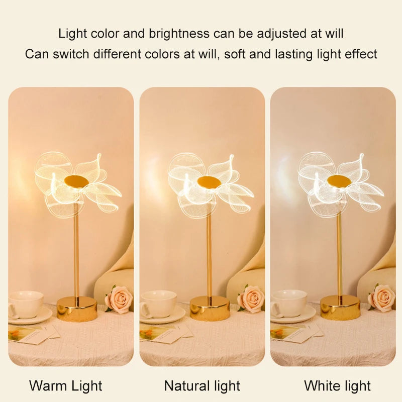 Tischlampe LED GlamourButterfly