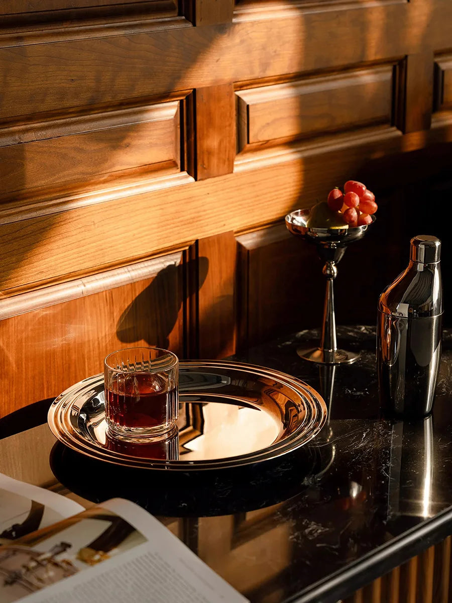 Stainless steel serving tray Cirra