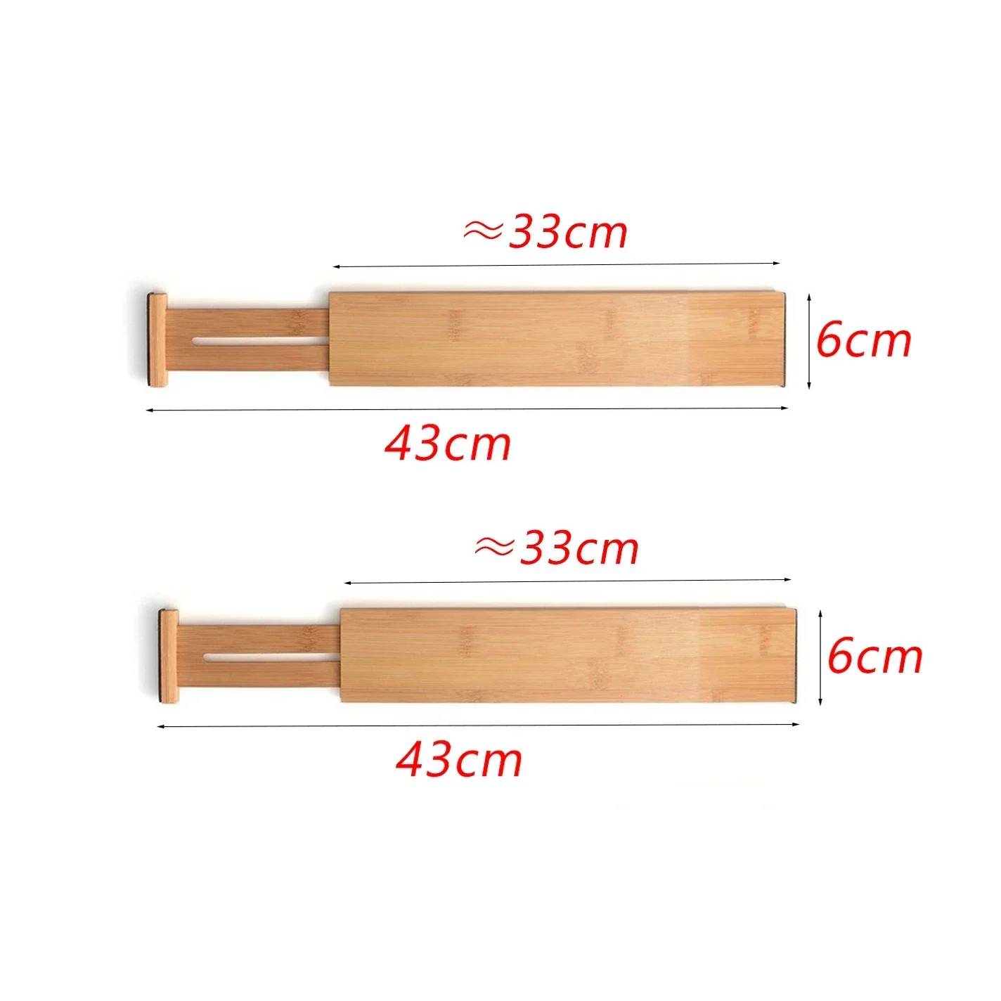 Extendable drawer dividers bamboo collection
