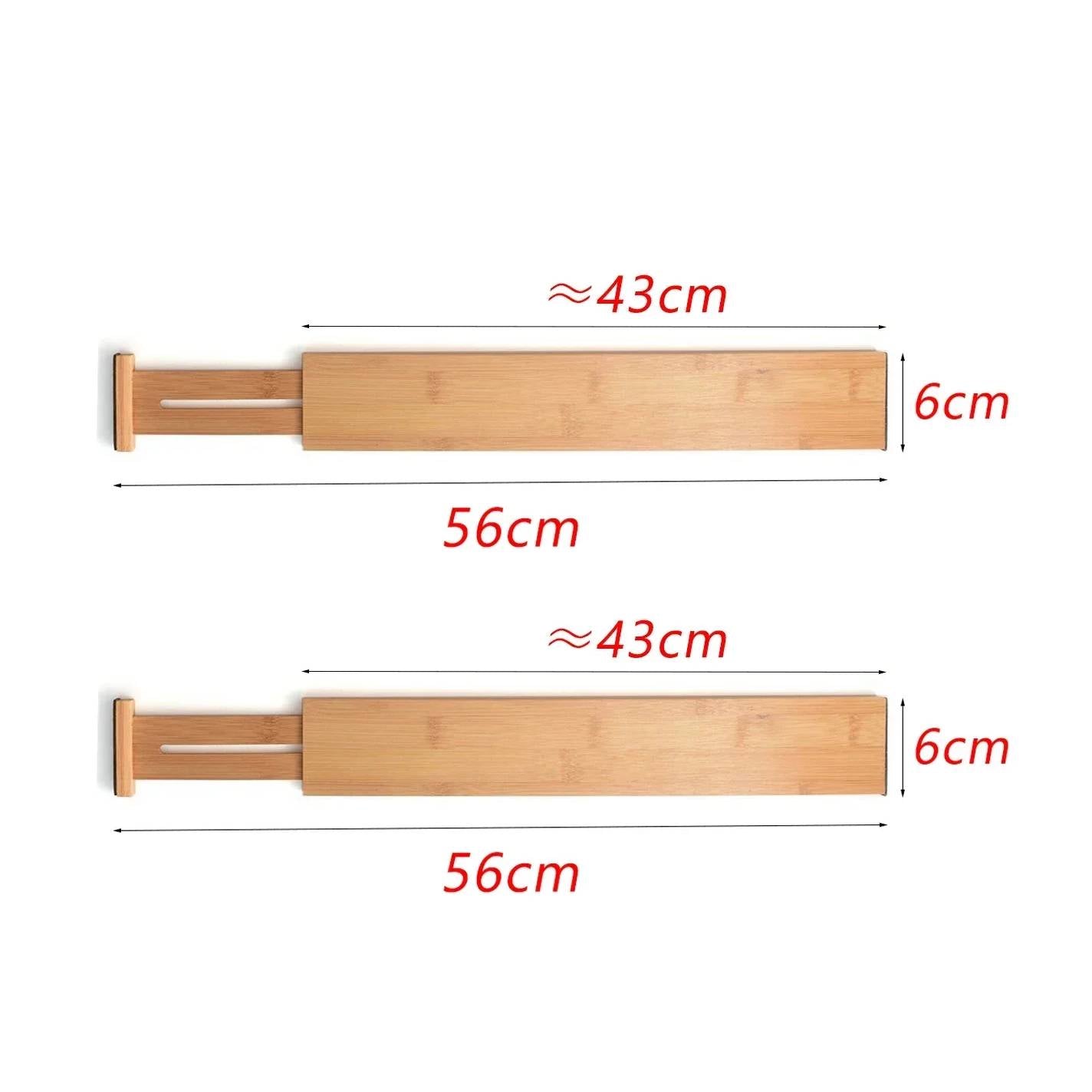 Extendable drawer dividers bamboo collection