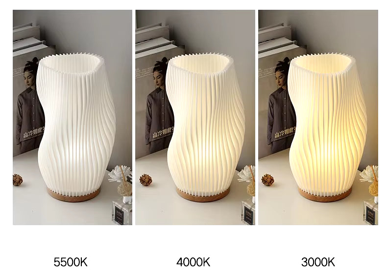 Table lamp Wave light